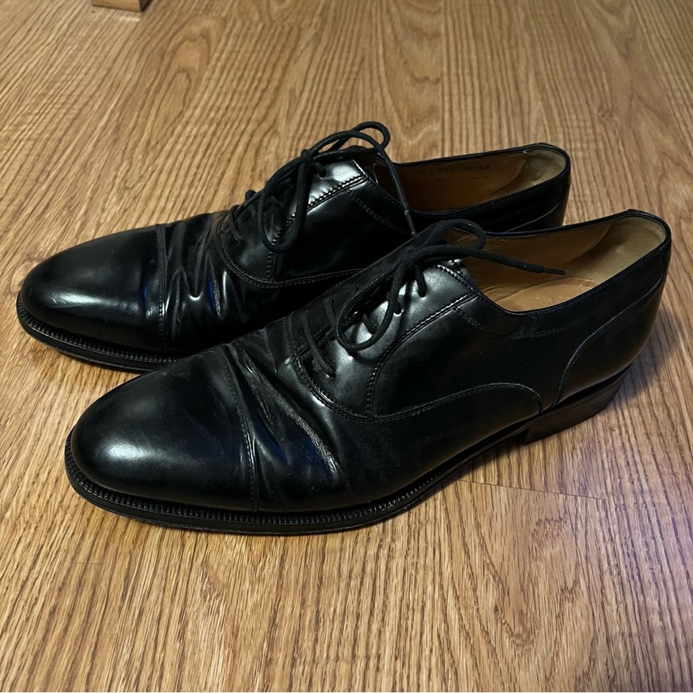 Bally Lace Up Black Leather Shoe